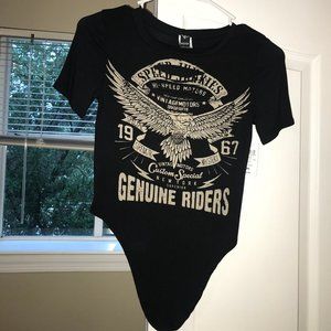 Black Short Sleeve Body Suit